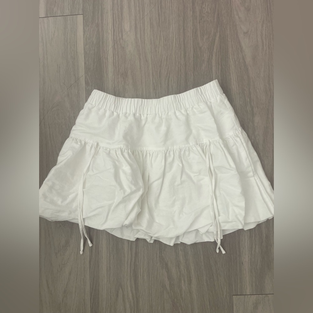 No Boundaries White Skater Skirt
